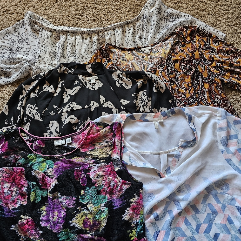 Cato Plus Size Bundle 5 Piece Dresses Tops 22/24W